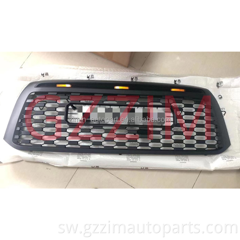 Grille nzuri ya bumper nyeusi na grille ya mbele ya toyo*a tu*dra 2007-2013